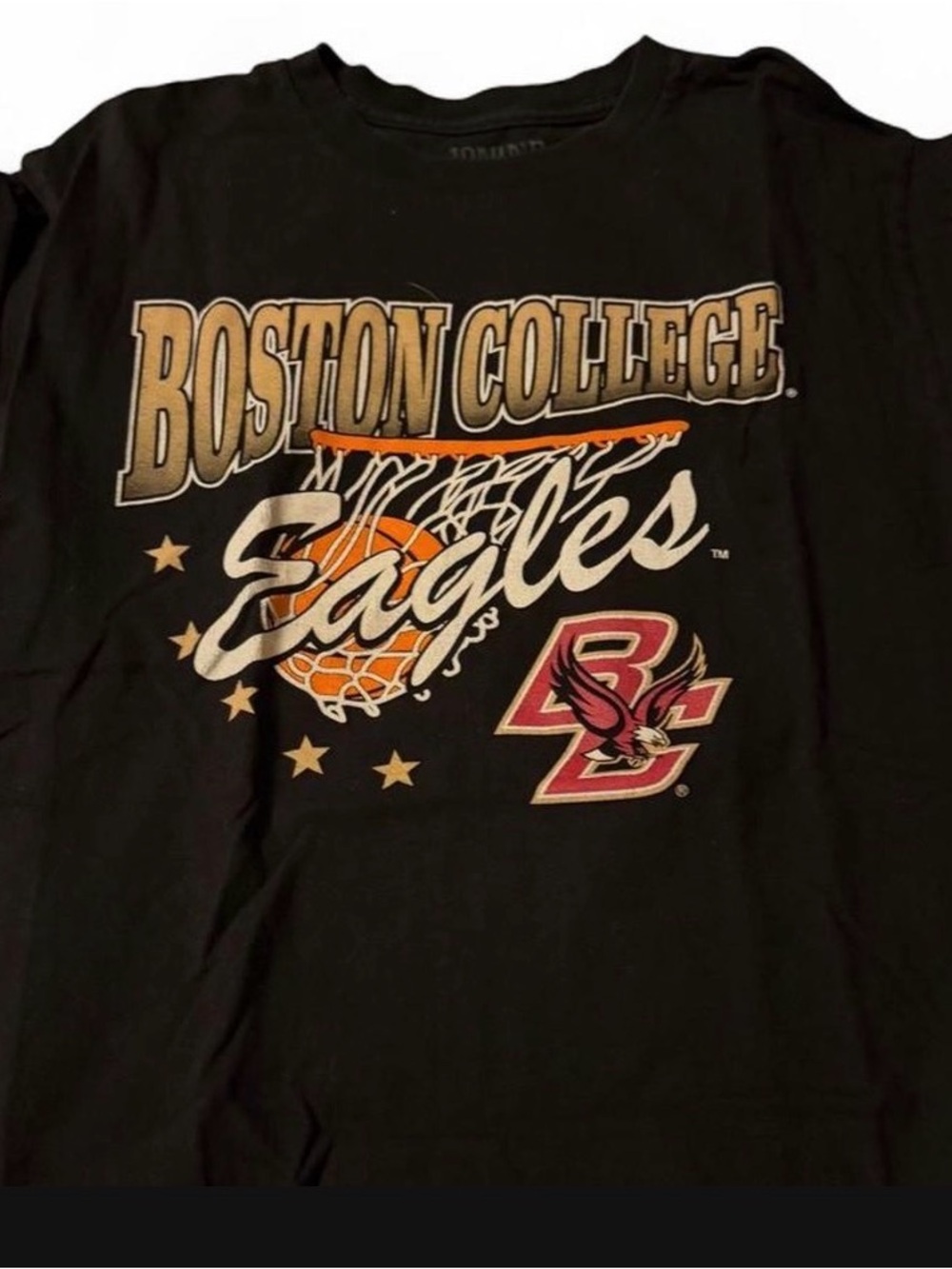 Eagles Black Graphic Short Sleeve Tee Medium